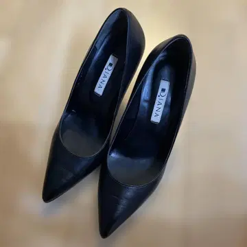 Diana 블랙 스틸레토 하이힐 22.5