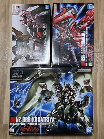 HG 크샤트리아 시난주 RG 유니콘 건담 프라모델 세트