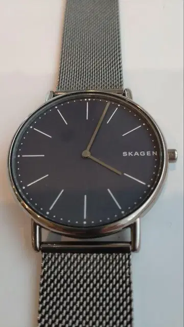SKAGEN 다크 블루 메쉬 손목시계