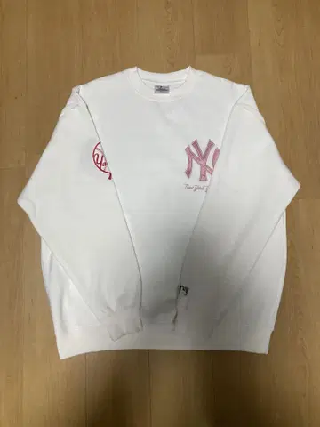 MLB 맨투맨 뉴욕 양키스 NY 화이트 핑크