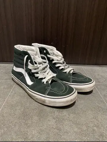 VANS 그린 하이컷 스니커즈