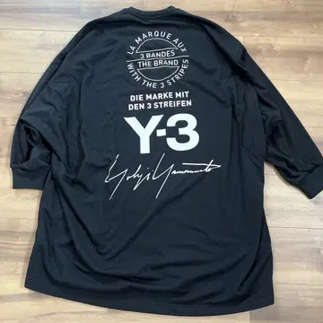 Y-3 15주년 로고 맨투맨