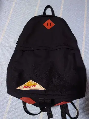 KELTY 블랙 냅색 가죽 백팩