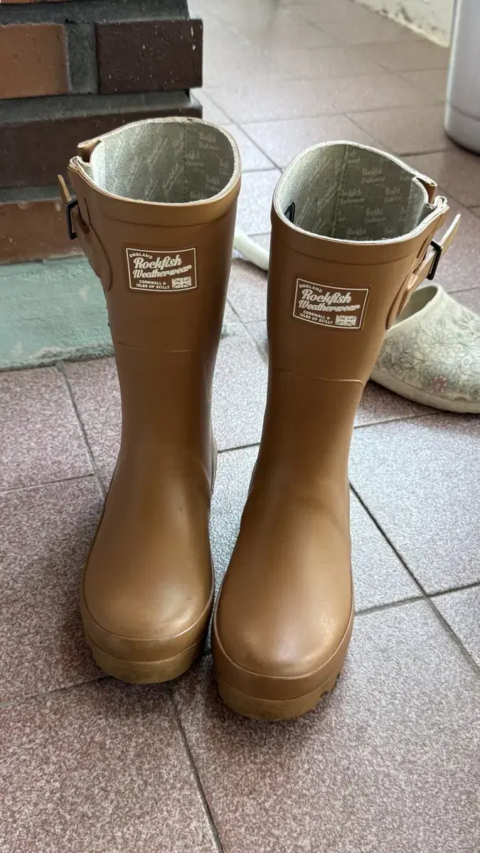 Rockfish Rain Boots Short 230 Tan Brown