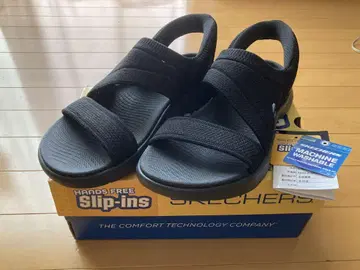 새상품급 스케쳐스 샌들 24cm 블랙 슬립인