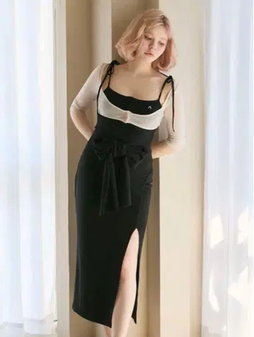 ANDMARY 레이디 라이크 리본 드레스