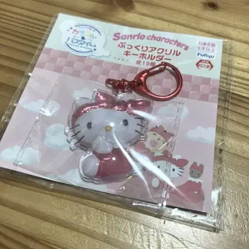 컬러풀한 배스 타임 통통 아크릴 키링 산리오 키티 kitty