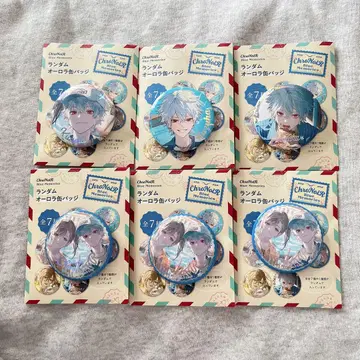 ChroNoiR Blue memories 랜덤 오로라 캔뱃지 쿠츠하 카노