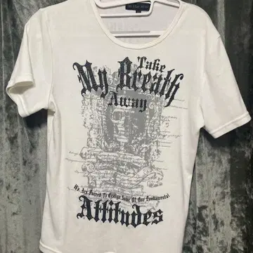 in the attic 그래픽 티셔츠 L 화이트