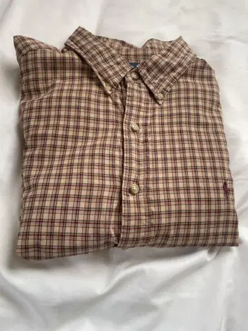 Ralph Lauren 체크 무늬 긴팔 셔츠 2XL