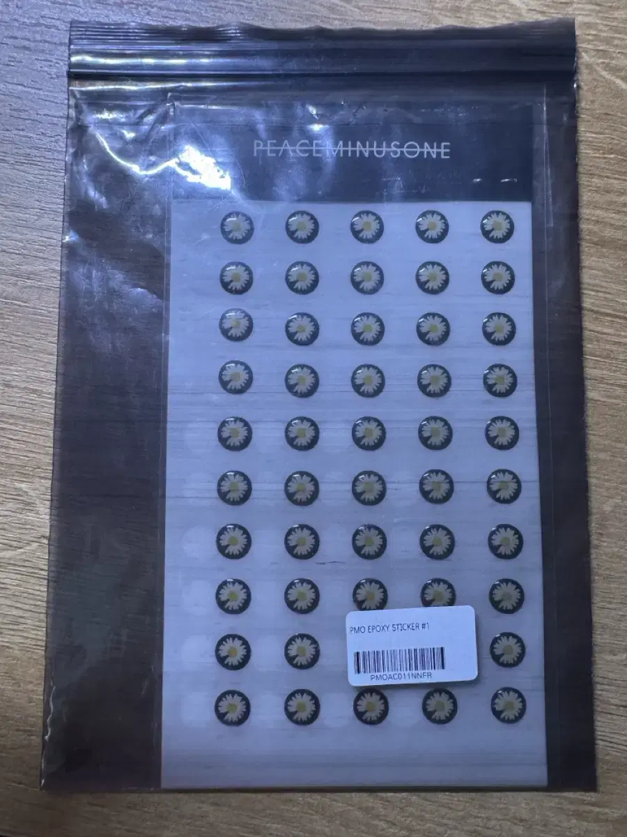 Peaceminusone Epoxy Sticker