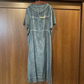 재할인합니다. 데님 스타일 반팔 셔츠 원피스 슬립 포함