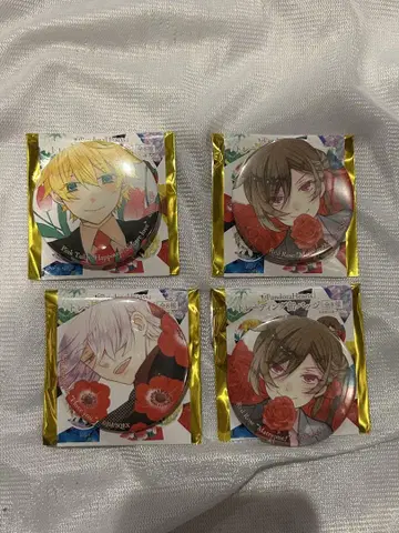 PandoraHearts 꽃말 캔뱃지 4종 세트