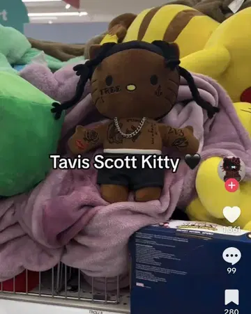 Tavis Scott Kitty 봉제 인형