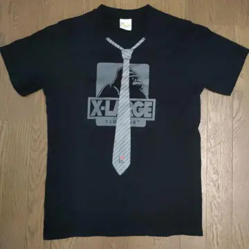 XLARGE 넥타이 프린트 티셔츠 S 사이즈 블랙