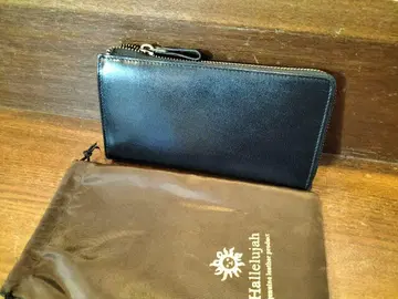 미사용 새상품 Hallelujah 하레루야 가죽 장지갑 L자 지퍼
