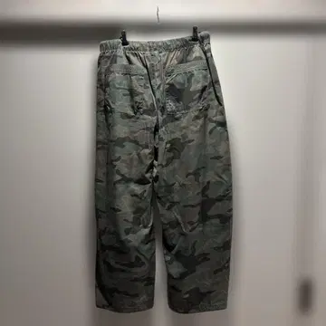 카모 패턴 와이드 팬츠 허리밴딩