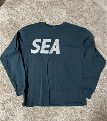 WIND AND SEA 다크 그린 롱 T 사이즈 L