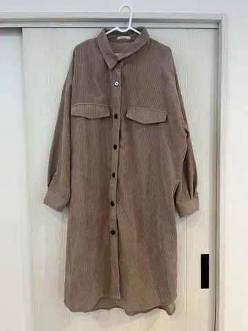 핑크 브라운 코듀로이 자켓