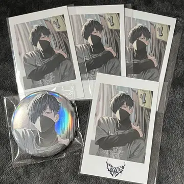 CR 락의 날 Vanilla Crazy Raccoon 폴라로이드 캔뱃지