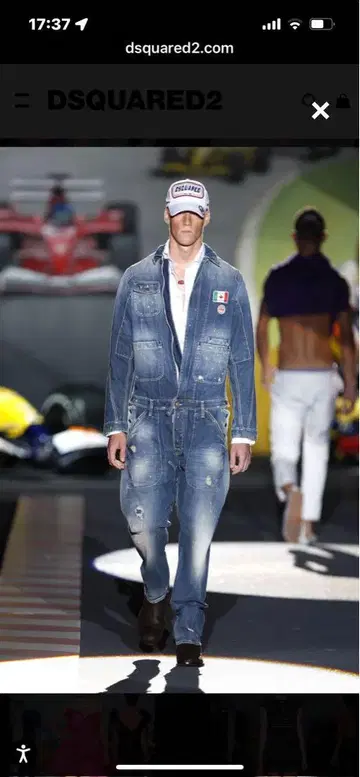 DSQUARED2 데님 오버롤