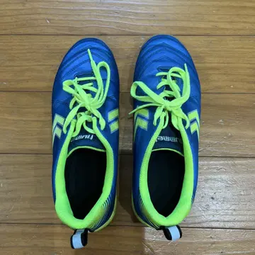 Hummel 실내 축구화 파랑/노랑 24cm