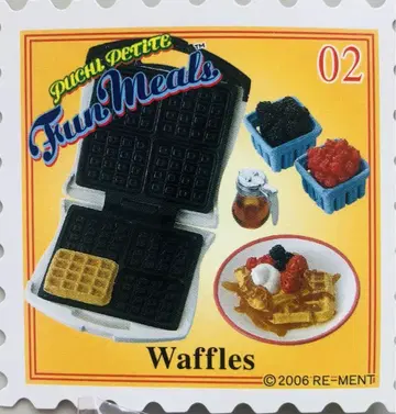 fun meals Waffles 팬밀 와플 내부 가방 미개봉