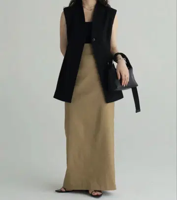 로렌 louren 하이 웨스트 펜슬 스커트