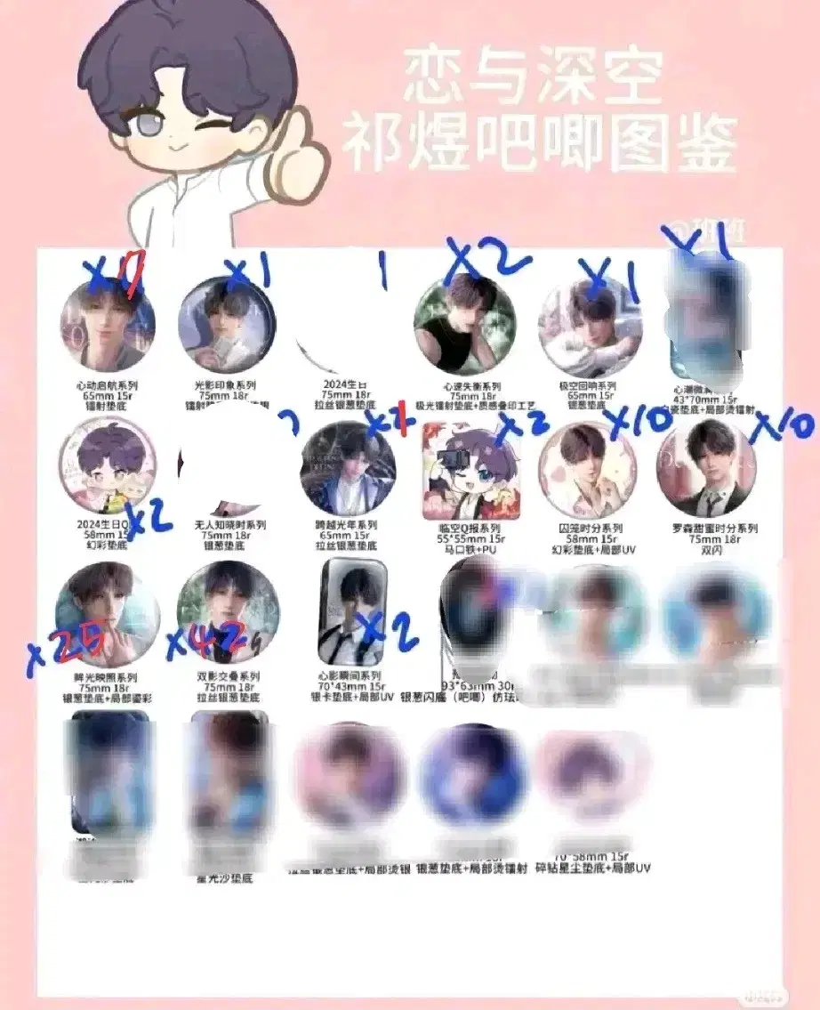 Love and Deepspace Qi Yu Can Badge
