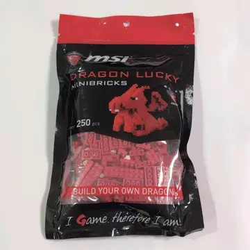 미개봉 새상품 msi 30주년 기념 DRAGON LUCKY 미니 블록