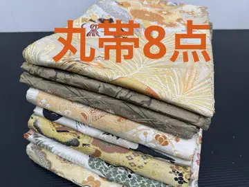 88) 기모노 마루오비 8종 세트 순수 실크 레트로 앤티크