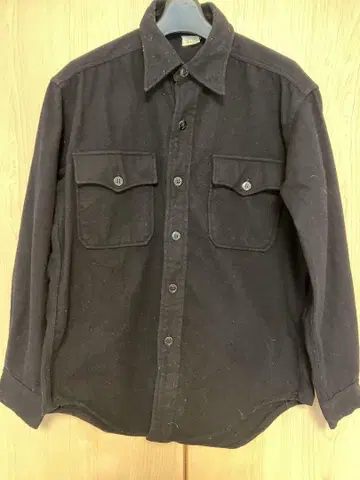 70s US NAVY USN CPO 울 셔츠 밀리터리 미군 구제 의류
