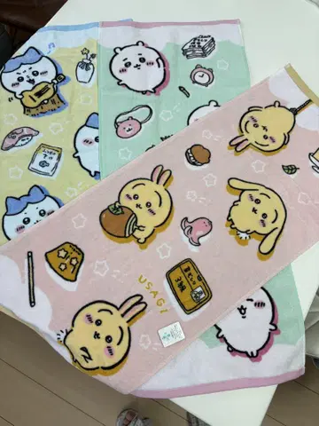 치이카와 (먼작귀)가 가득한 페이스 타월 3장 세트