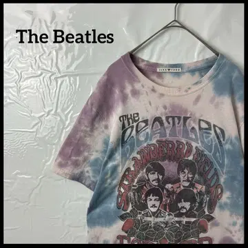 밴딩 티셔츠 The Beatles 비틀즈 타이다이 티 컬러풀 00s