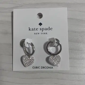 미사용 새상품 kate spade 후프 귀걸이 하트