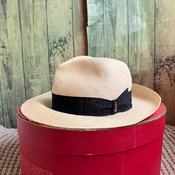 볼사리노 와이드 브림 파인 파나마 햇 Borsalino 이탈리아