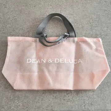 미사용품 DEAN & DELUCA 핑크 메쉬 토트백