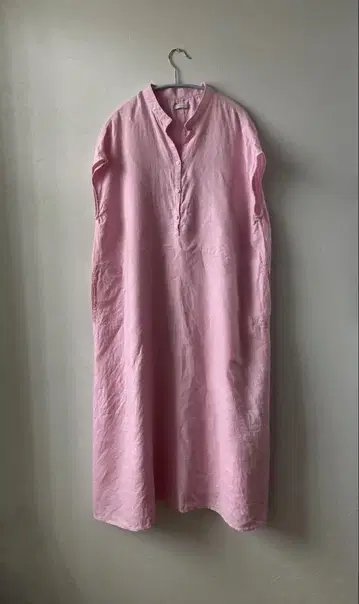 fog linen work 린넨 롱 원피스/핑크