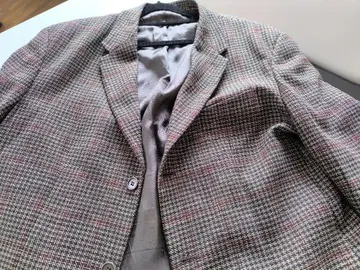 Emporio Armani 체크 무늬 테일러드 자켓