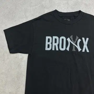 BRONX 브롱스 뉴욕 로고 프린트 티셔츠 구제 의류 블랙 M