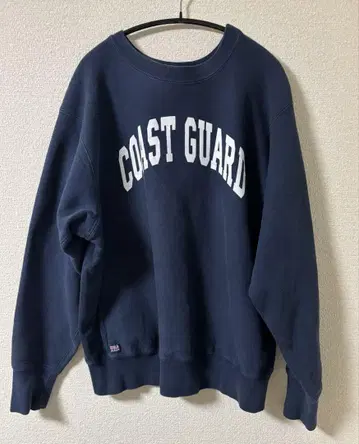 구제 의류 USA제 COAST GUARD 맨투맨 네이비 L 90s