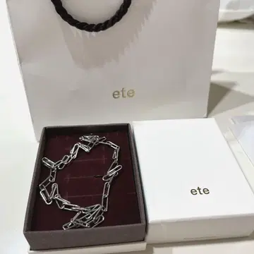 새상품급 ete 실버 체인 목걸이