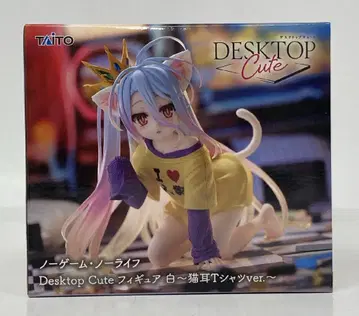 다이토 Desktop Cute 피규어 화이트 고양이 귀 티셔츠 ver.