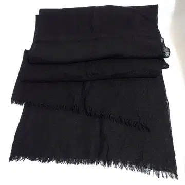 머플러 블랙 대형 스톨 숄 알파카 100% 얇은 소재 숄더 무릎 담요