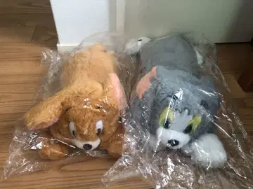 택 포함 TULLY'S 톰과 제리 봉제 인형 세트 한정판