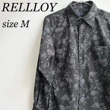 RELLLOY 릴로이 블랙 검정 꽃무늬 셔츠 남성용 M
