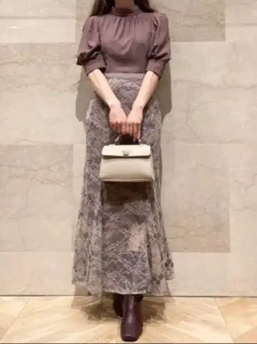 SNIDEL 3피스 조젯 레이스 원피스