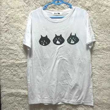 데빌이 되기 전에 T 에넷 네넷 네코 반팔 라메 티셔츠