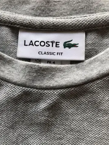 라코스테 그레이 티셔츠 CLASSIC FIT