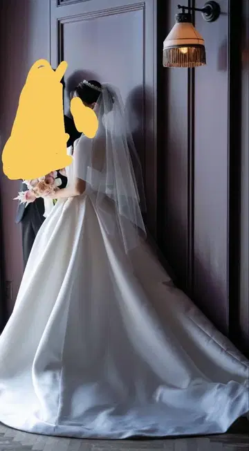 웨딩 베일 클리닝 완료